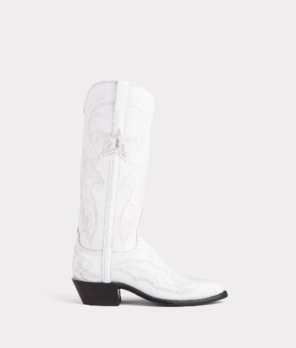 Lucchese White DCC inspired boots 