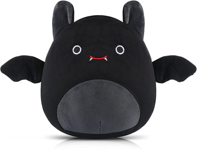 Dream N Jump Bat Plush Stuffed Animal Toys, Christmas Plushie Toys for Kids, HalloweenHugging Goth Plush Cute Pillows Decoration for Home Christmas, Cotton Bat Plushie for Boys Girls
