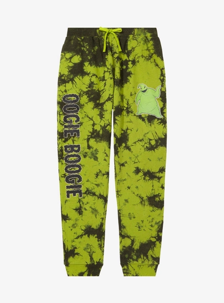 Disney The Nightmare Before Christmas Oogie Boogie Tie-Dye Glow-in-the-Dark Joggers - BoxLunch Exclusive