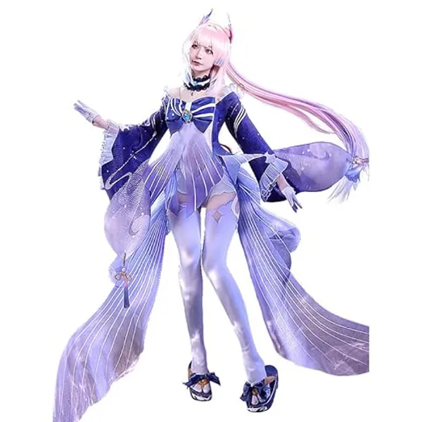 KIRA KIRA Sangonomiya Kokomi Cosplay Costumes Doki-SR Game Genshin Impact Sangonomiya Kokomi Cosplay Costumes Outfits