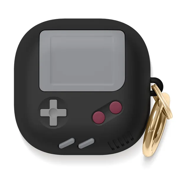 elago GB5 Case Compatible with Samsung Galaxy Buds2 Pro Case (2022), Compatible with Samsung Buds2 / Buds Pro Case (2021), Compatible with Galaxy Buds Live (2020), Classic Game Console Design (Black)