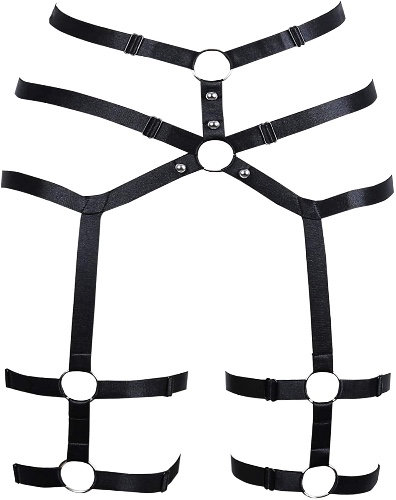 Garter Leg Belt Harness Leg Rave Thigh Garter Harness Strappy Garter Belt for Women