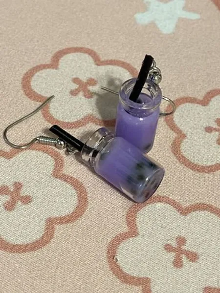 Jar of Milk Tea Earrings