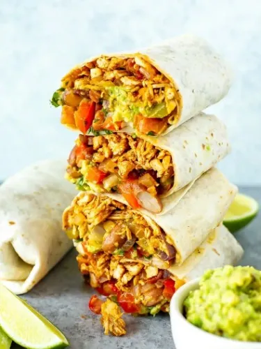 chicken burritos