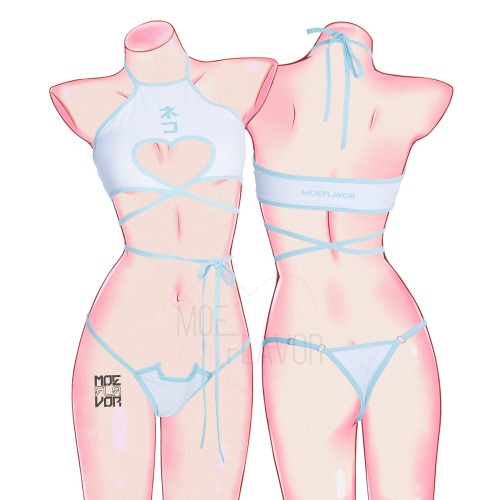 Neko Swimsuit - Blue / 3XL/4XL