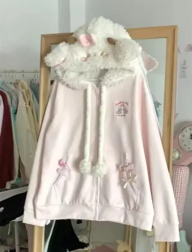 Cute fluffy hoodie!