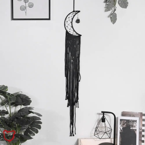 Black Dream Catcher - moon dream catcher 1