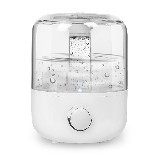 Humidifier for Large Room, 3L Air Humidifier for Bedroom, Aroma Diffuser, Essential Oil Function, Ultrasonic Cool Mist, Lower Noise, Adjustable 360° Knob, Auto Shut-Off, Humidifiers for Any Rooms.