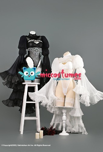 2B wedding dress in white color