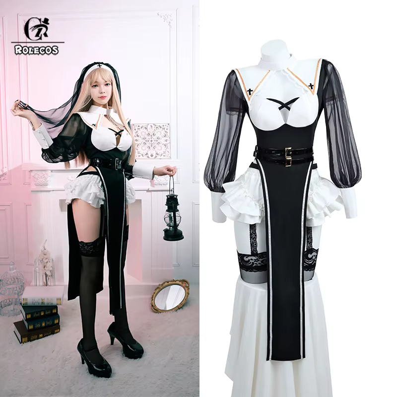 Nun dress cosplay 