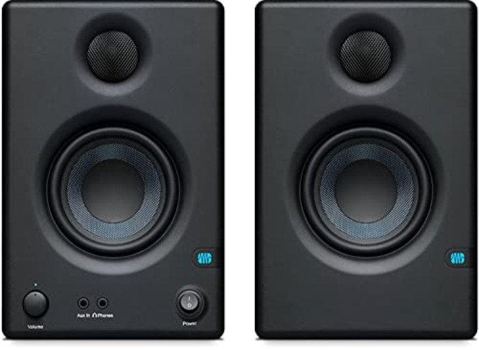 PreSonus Eris E3.5, 3,5", 2 Voies, Haute Définition Multimédia Moniteurs de Studio (Paire) - Haut-parleurs 3.5" - Cable - Moniteurs
