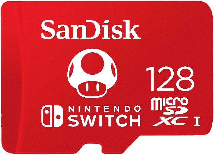SanDisk Carte microSDXC UHS-I pour Nintendo Switch 128Go - Produit sous licence Nintendo