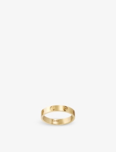 LOVE small 18ct yellow-gold ring