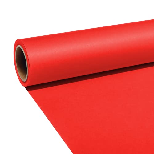 JOBY Seamless Creator Sfondo Fotografico in Carta, Sfondo Fotografico per Video, Streaming, Interviste, Sfondo per Foto, Accessori per Fotografia, Dimensione 1.35x11 m, Rosso (Candy Cane Red) - Rosso - 1.35x11 m