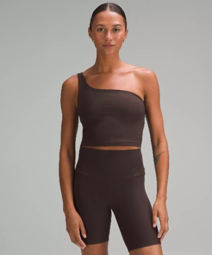 Ribbed Nulu Asymmetrical Yoga Tank Top