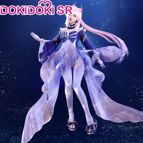 【Ready For Ship】DokiDoki-SR Game Genshin Impact Sangonomiya Kokomi  Cosplay Costume Women | XL