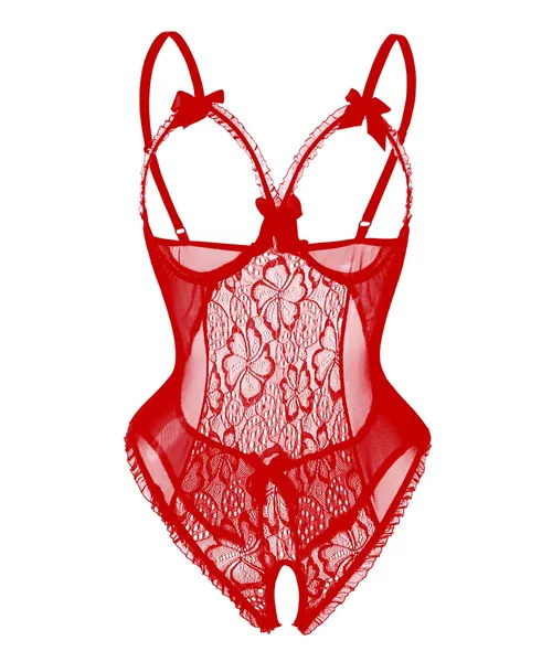 Keven Dames bovenstuk lingerie transparant sexy bodysuit nachtkleding