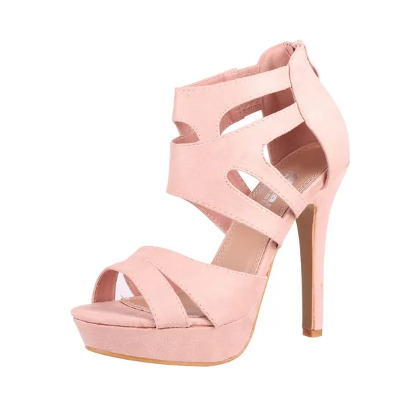 Elara Chunkyrayan Damespumps, open stiletto's, hoge hakken