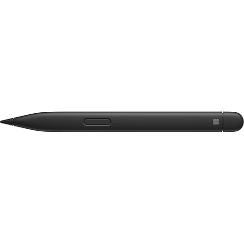 Microsoft Surface Slim Pen 2 Matte Black - Bluetooth 5.0 Connectivity - 4,096 points of pressure sensitivity - Create in real time with zero force inking - Take notes naturally with haptic motor - Sha