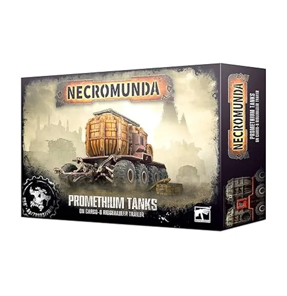 Games Workshop Necromunda: Promethium Tanks on Cargo-8 Ridgehauler Trailer