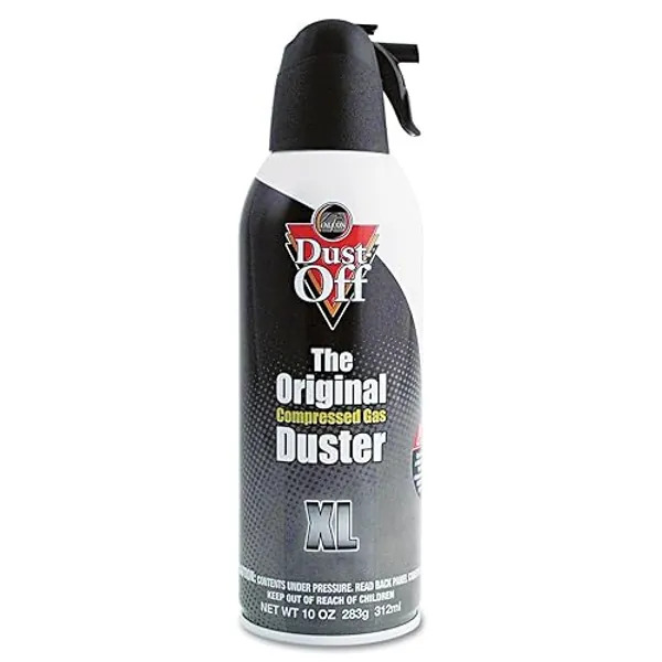 Dust-Off Disposable Compressed Gas Duster, 10 oz - Pack of 2 - Clear