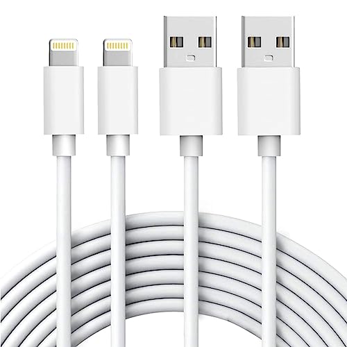 iPhone Charger, [Apple MFi Certified] 2PACK 6FT USB to Lightning Cable Power Fast Charging Cord Compatible with iPhone 14/13/12/11 Pro Max/XS MAX/XR/XS/X/8/7/Plus/6S/6/SE/5S/iPad