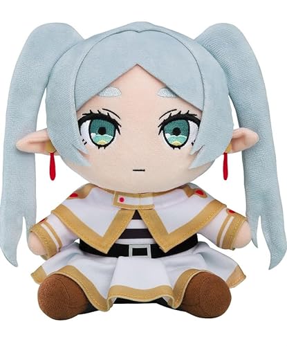Frieren Plush Anime Plushies Frieren Stuffed Pillow Cartoon Character Throw Cute Magic Elf Frieren Cuddle Figure Cushion Home Sofa Decoration 9.8"/25cm - Frieren - 25cm/9.84"