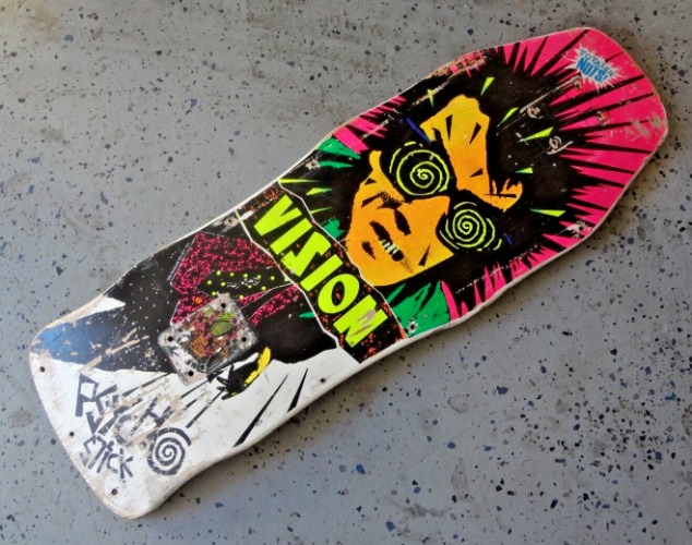 Vintage Original Vision Psycho Stick Skateboard Deck 1986 Authentic