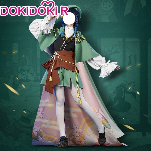 【Ready For Ship】DokiDoki-R Genshin impact Venti Cosplay Costume Men Five Kasen | XL