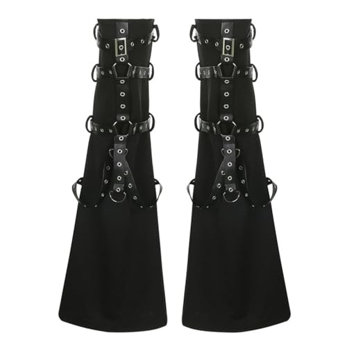 Sup-Coente Y2k Fashion Leg Warmers For Women Harajuku Leg Sleeve - Black 1 - Medium