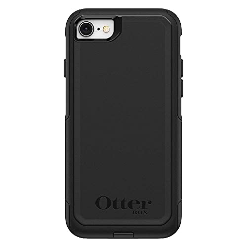 OtterBox IPhone SE 3rd & 2nd Gen, IPhone 8 & IPhone 7 (Not Compatible with Plus Sized Models) Commuter Series Case - BLACK, Slim & Tough, Pocket-friendly, with Port Protection - Black