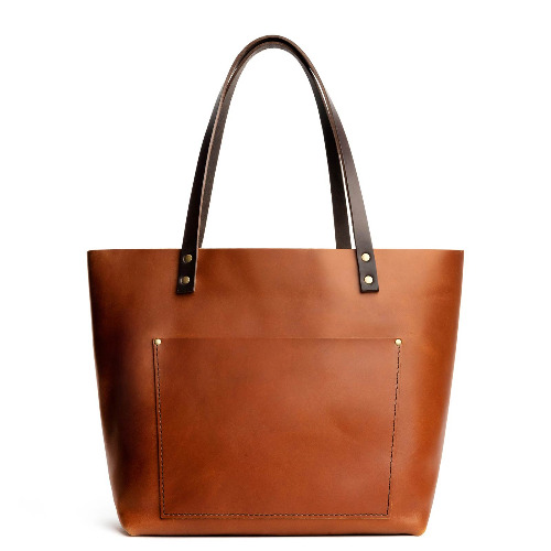 Portland Leather Goods Tote Bag | Honey / Classic / Large