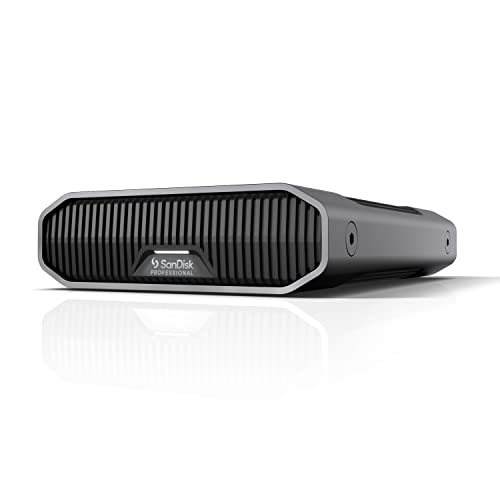 SanDisk Professional 6TB G-Drive Enterprise-Class External Desktop Hard Drive - 7200RPM Ultrastar HDD Inside, USB-C (10Gbps), USB 3.2 Gen 2, Mac Ready - SDPHF1A-006T-NBAAD - New Generation - 6TB