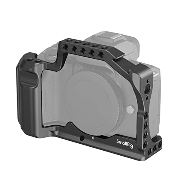 SmallRig M50 /M50 II /M5 Cage (Upgraded), Aluminum Alloy Video Film Movie Making Rig with Integrated Grip and NATO Rail for Canon M50 /M50 II /M5 2168C