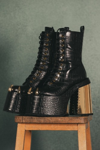 Repetilia Boots | EU38 / Black / 100% Synthetic Materials