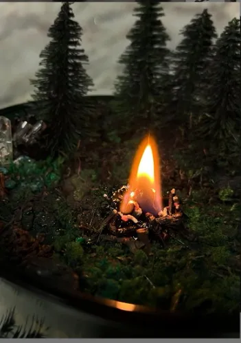 Forest Candle | Campfire Crystal