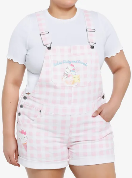 Hello Kitty And Friends Ice Cream Overall Shorts