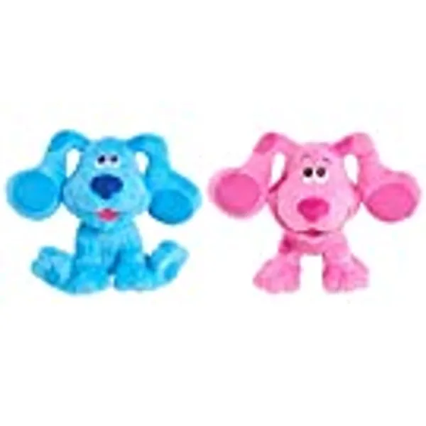Blue’s Clues & You! Beanbag Plush Blue & Magenta 2-Pack, Kids Toys for Ages 3 Up, Gifts and Presents