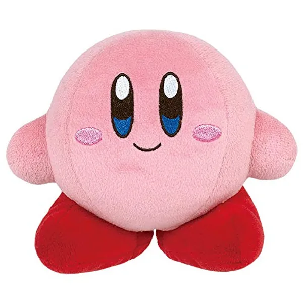 Super Mario KP01UK Kirby Mario Sanei Offizielles Lizenzprodukt aus Plüsch, Mehrfarbig, 15 cm