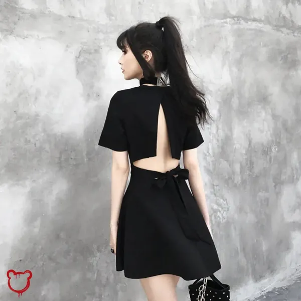 Scary Open Back Gothic Dress