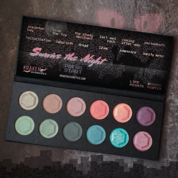 Survive the Night: Eyeshadow Palette // Makeup // Handmade // Vegan // Cruelty Free // Nerd Gifts // Halloween