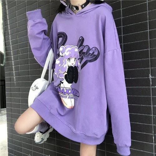 Creamy Mami Hoodie | Purple / L