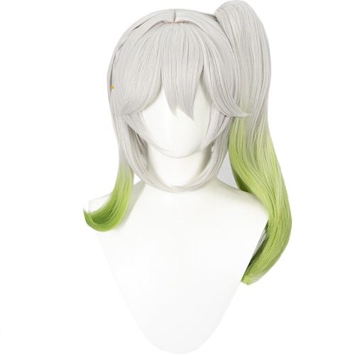 【Ready For Ship】DokiDoki Game Genshin Impact Sumeru Cosplay Kusanari Cosplay Wig Nahida Silver Green | Nahida Gradient Ver Wig Only-Ready For Ship