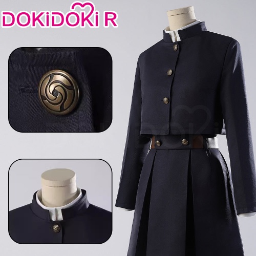 【In Stock】【Size XS-XL】Dokidoki-R Anime Cosplay Nobar Kugisa Costume Women Black Uniform Suit | Costume Only-XS-In Stock