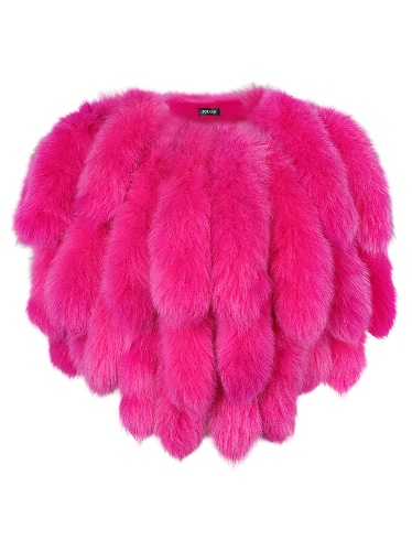 ONMG Shearling Tails Coat | Fuchsia / O/S