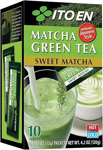 Itoen Sweet Matcha Powder Sticks, 10 Sticks