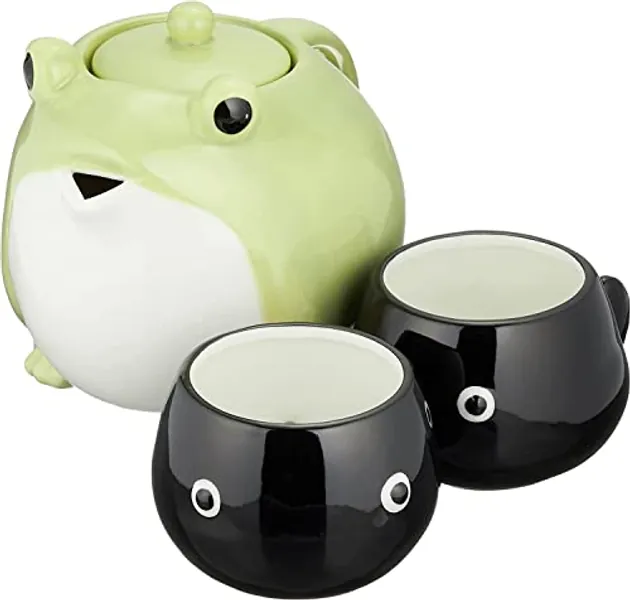 San Art Gift Goods Store Frog Teapot and Tea Cup