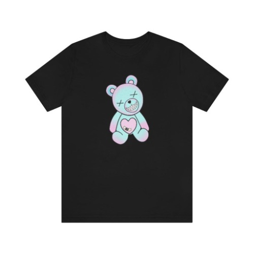 Blue Teddy Bear Shirt - Black / L