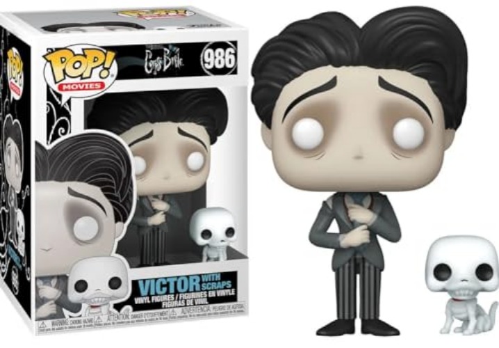 Funko Pop! & Buddy: Corpse Bride - Victor with Scraps, Multicolor, 3.75 inches (49045) - 9cm - Multicolor