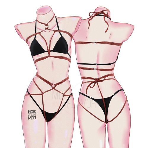 Kill Rope Shibari Lingerie - Red / S/M